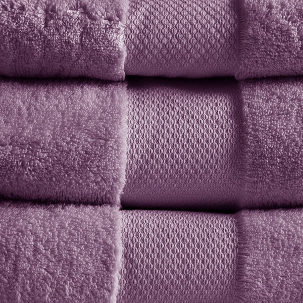 English Elm Cotton Turkish Bath Towel Set 6 Piece - Oversized 600gsm Plush Low-Twist Yarn, Oeko-Tex Luxury Spa Feel Purple 14.96 L x 10.63 W x 9 H B03599353
