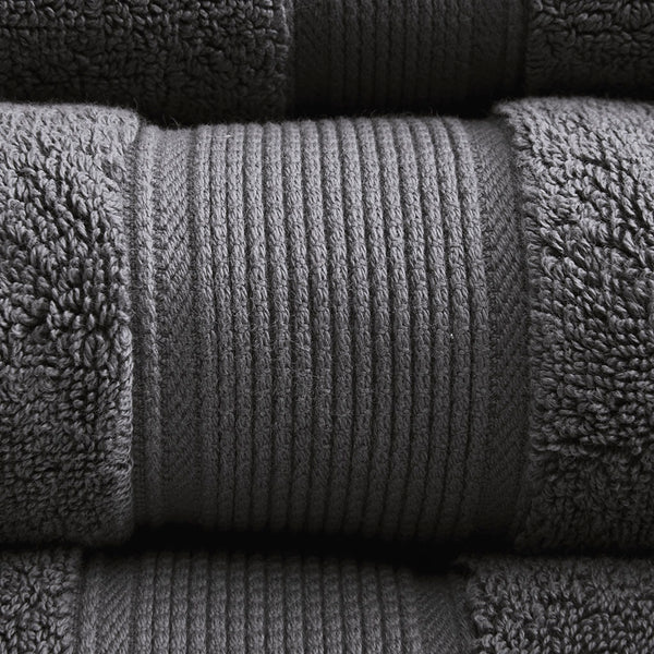 English Elm 100% Cotton Madison Park Signature 8PC 800GSM Antimicrobial Towel Set – Ultra Soft, Absorbent, OEKO-TEX Certified Grey 14.17 L x 10.63 W x 8.27 H B03599318