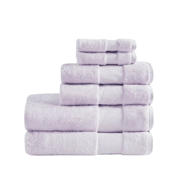 English Elm Cotton Madison Park Turkish 6-Piece Bath Towel Set - Oversized 600gsm Plush, Oeko-Tex Certified Luxury B03599358