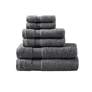 English Elm 100% Egyptian Cotton Luxor 6-Piece Towel Set – 650gsm Plush, OEKO-TEX Made in Green, Gold Seal Quality B03599360