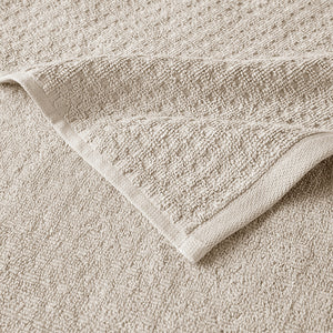 English Elm Cotton Waffle Jacquard Antimicrobial Towel Set 6-Piece – 600gsm Soft Quick-Dry OEKO-TEX Certified taupe 14.17 L x 9.84 W x 6.3 H B03598763