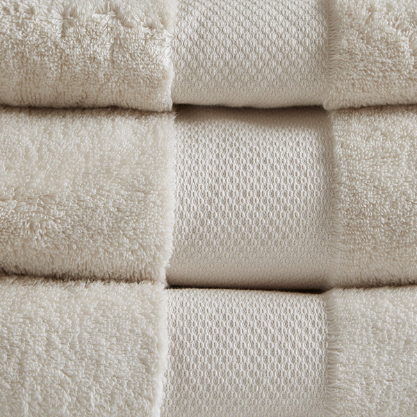 English Elm Cotton Madison Park Turkish 6-Piece Bath Towel Set — Oversized 600gsm Plush, Oeko‑Tex Certified Luxury B03599324