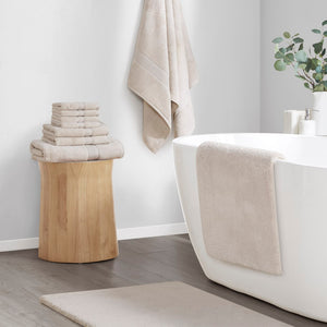 English Elm 100% Cotton Tufted Bath Runner Rug Heavyweight Reversible Spa Grade Plush Pile B03599293