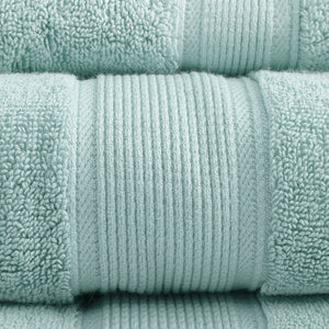English Elm 100% Cotton 8PC Antimicrobial Towel Set — Madison Park Signature 800GSM Luxury, Ultra Absorbent, OEKO-TEX Seafoam 14.17 L x 10.63 W x 8.27 H B03599313