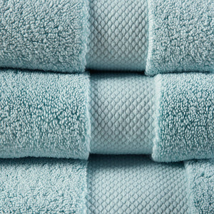 English Elm 1000gsm Madison Park Signature Splendor 6-Piece 100% Cotton Towel Set – Ultra Plush, Absorbent, Spa Quality Blue 15.25 L x 11 W x 11.25 H B03599342