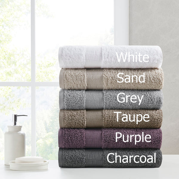English Elm 100% Egyptian Cotton Luxor 6-Piece Towel Set – 650gsm Plush, OEKO-TEX Made in Green, Gold Seal Quality B03599360