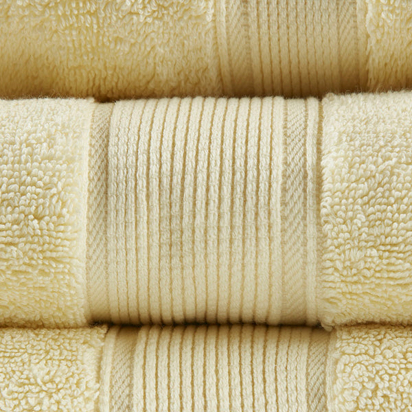 English Elm 100% Madison Park Signature 800GSM Cotton 8PC Towel Set – Spa-Soft, OEKO-TEX, Silvadur Antimicrobial Protection B03599331