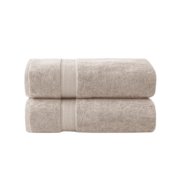 English Elm 100% Cotton Madison Park Signature 800GSM 2PC Bath Sheet Set – Ultra-Absorbent, Antimicrobial SILVADUR™ Luxury Natural 17.72 L x 12.2 W x 5.12 H B03599352