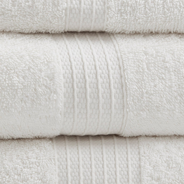 English Elm 6 Piece Organic Cotton Towel Set - 650gsm GOTS & OEKO-TEX Certified, Ultra-Soft, Quick-Dry Bath Towels B03598768