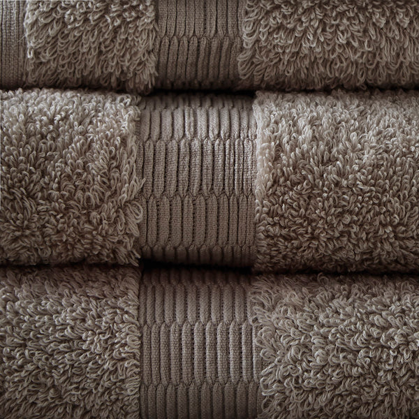 English Elm 100% Egyptian Cotton Luxor 6-Piece Towel Set – 650gsm Plush, OEKO-TEX Certified, Heavyweight Spa Luxury B03599337