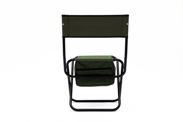 English Elm 4-piece Folding Portable Camping Chair Set with Oxford Cloth and Under-seat Storage Pocket W24172219