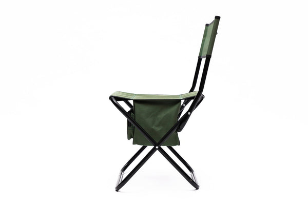 English Elm 4-piece Folding Portable Camping Chair Set with Oxford Cloth and Under-seat Storage Pocket W24172219