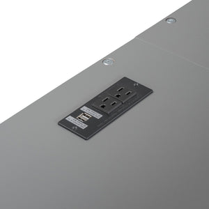 English Elm Full Size Loft Bed With Integrated Desk, Ample Storage, Charging Station & Stylish Gray Finish GX000334AAE