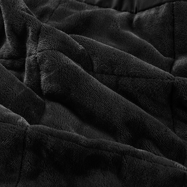 English Elm Reversible Plush Microfiber Blanket with HeiQ Smart Temperature, OEKO-TEX Certified, All-Season Comfort Black 16.54 L x 10.24 W x 10.24 H B03598539