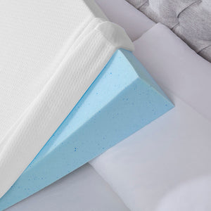 English Elm Wedge Memory Foam Bed Pillow 7" Gusset - OEKO-TEX, Washable Zip Cover, Pressure Relief Support B03595154