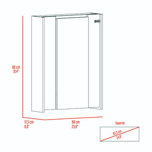 English Elm Canyon Light Gray 4-Door Pantry & Foldable Wall Table Kitchen Set — Space-Saving, Durable Storage Solution B062S00200