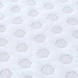 English Elm Hypoallergenic 3" Gel Memory Foam Topper with Breathable Hole-Punch Cooling Cover for Pressure Relief White 22.44 L x 17.13 W x 17.13 H B03595142