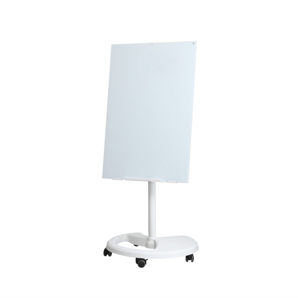 English Elm Removable Glass Whiteboard on Wheels Adjustable Tilt Magnetic Dry Erase Home Office W347103320
