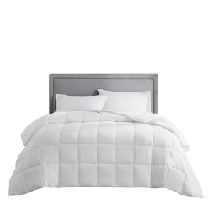 English Elm Full/Queen 3M Thinsulate Featherless Comforter – 300TC Cotton Sateen, Hypoallergenic Box-Quilted Luxury B03595043