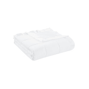 English Elm Lightweight Down Alternative Blanket with Satin Trim – Hypoallergenic, Moisture-Wicking Twin Comfort White 14.96 L x 7.48 W x 7.48 H B03598472