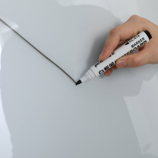 English Elm Removable Glass Whiteboard on Wheels Adjustable Tilt Magnetic Dry Erase Home Office W347103320