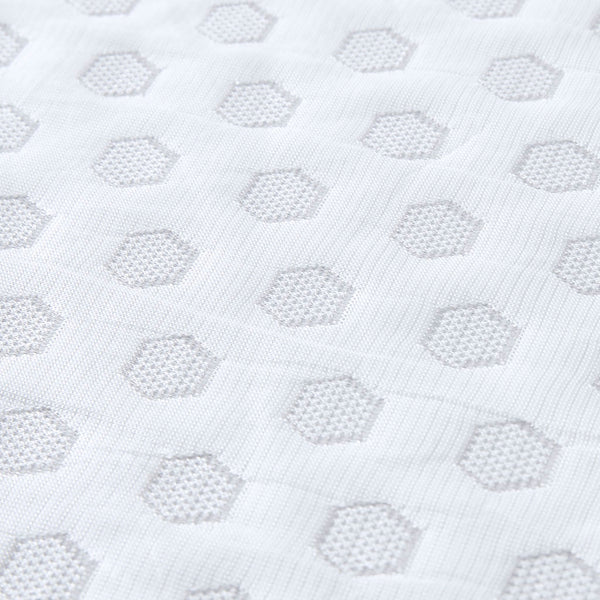 English Elm Hypoallergenic 3" Gel Memory Foam Topper with Breathable Hole-Punch Cooling Cover for Pressure Relief White 20.67 L x 14.57 W x 14.57 H B03595140