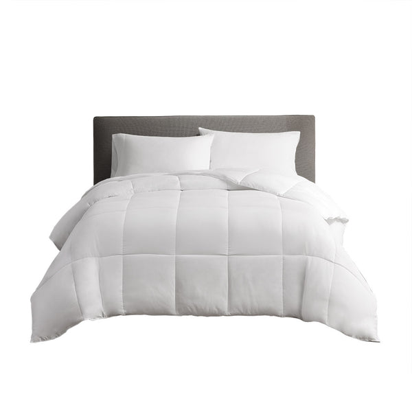 English Elm Cotton Down Alternative Comforter with 3M Thinsulate Featherless Insulation, 300TC Cotton Sateen White 15.35 L x 8.27 W x 7.87 H B03595040