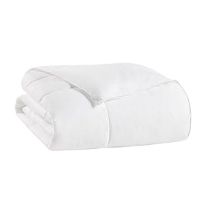 English Elm Cotton Down Alternative Comforter with 3M Thinsulate Featherless Insulation, 300TC Cotton Sateen White 22.05 L x 17.72 W x 6.69 H B03595041