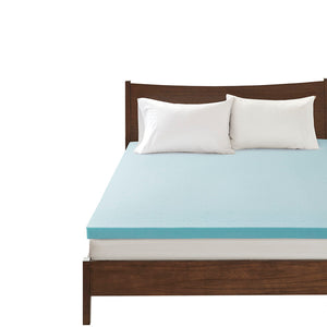 English Elm All Season Reversible Hypoallergenic Cooling Mattress Topper with Gel Memory Foam, Breathable Airflow Technology White 22.44 L x 9.84 W x 9.84 H B03595133