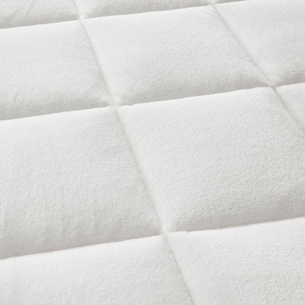 English Elm Overfilled Hypoallergenic Quilted Mattress Pad Waterproof Polyester Sleep Topper B03597677
