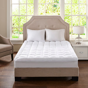 English Elm Overfilled Hypoallergenic Quilted Mattress Pad Waterproof Polyester Sleep Topper B03597677