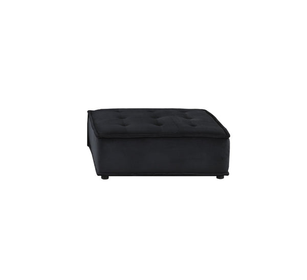 English Elm Anna Tufted Velvet Modular Sectional with Ottoman for Spacious Living Rooms B061S00698