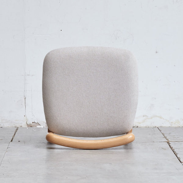 English Elm Natural Beech Wood Compact Vanity Stool Solid Grain Frame for Bedroom or Dining W128384022