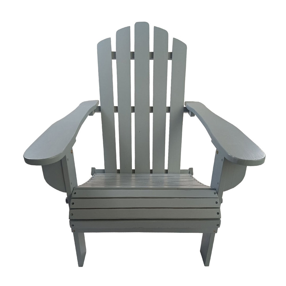 English Elm Outdoor Folding Adirondack Chair Solid Poplar Wood Wide Seat Patio Porch Deck W49591472