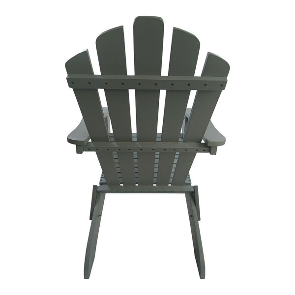 English Elm Outdoor Folding Adirondack Chair Solid Poplar Wood Wide Seat Patio Porch Deck W49591472