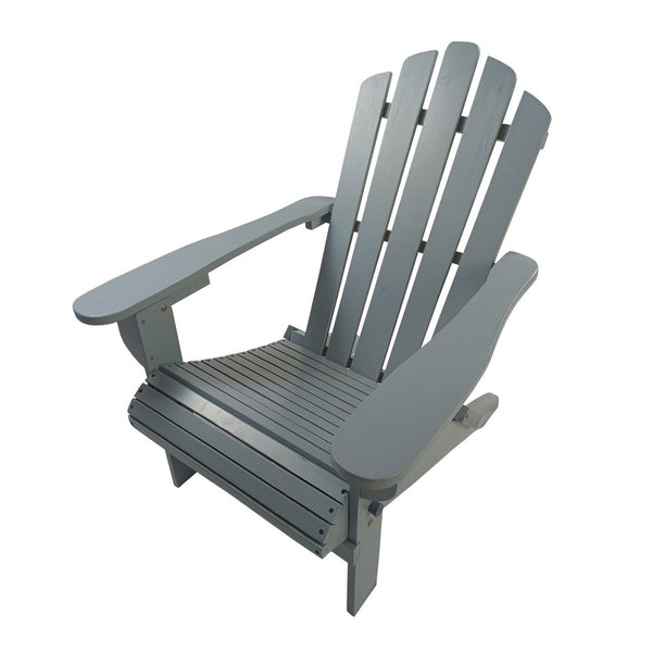 English Elm Outdoor Folding Adirondack Chair Solid Poplar Wood Wide Seat Patio Porch Deck W49591472