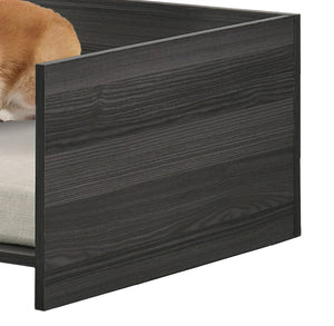 English Elm Esme Modern Pet Bed with Built-in Storage Ash Gray Laminate Low Profile Frame B061110706