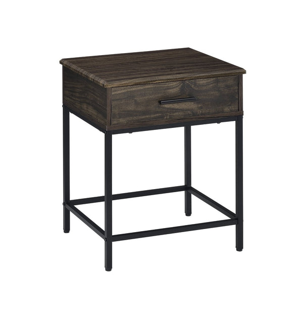 English Elm Cliff Lift Top Coffee and End Table Set with Black Metal Frame for Living Room B061S00716