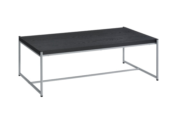 English Elm Lennox Matte Black Steel and Mdf 3 Piece Living Room Coffee End Table Set B061110732