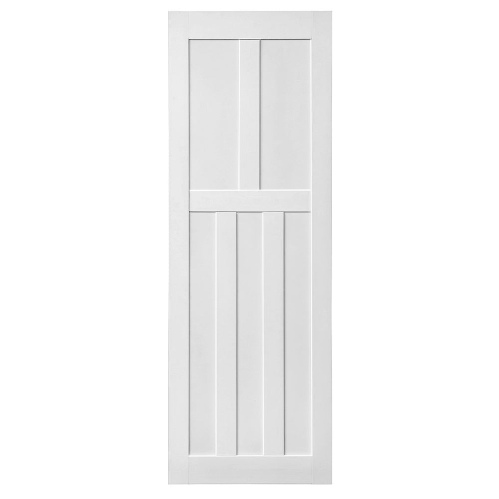 English Elm Crazy Elf Five Panel Primed Interior Door Slab Modern Farmhouse Ready to Paint W936104282