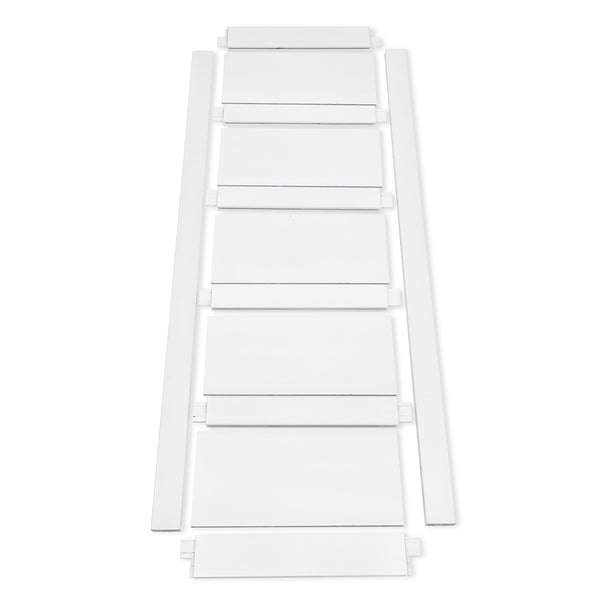 English Elm CRAZY 28" x 84" Five Grid Primed Door Slab – Waterproof, Anti-Deformation, Pre-Drilled DIY Panel W936104292