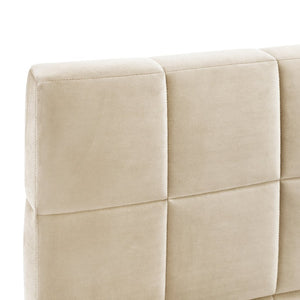 English Elm Full Size Velvet Upholstered Daybed Sofa Frame Mid-century Modern Guest Room Bed LP000715AAA
