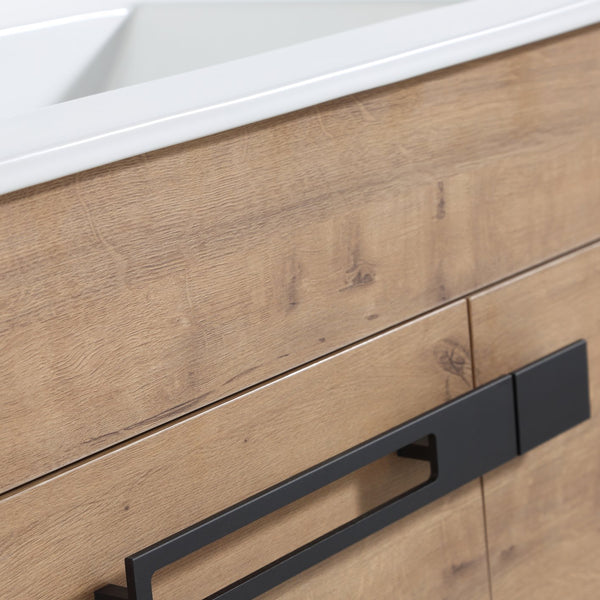 English Elm 24 Dual-Purpose 24" Bathroom Vanity Cabinet with Soft-Close Doors, Adjustable Shelf, Floor or Wall Mount W999104319