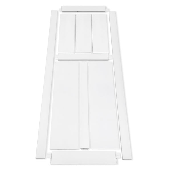 English Elm CRAZY 28" x 84" Primed Real Door Slab – 3-Layer Waterproof, Anti-Deformation, Pre-Drilled DIY Ready W936104309