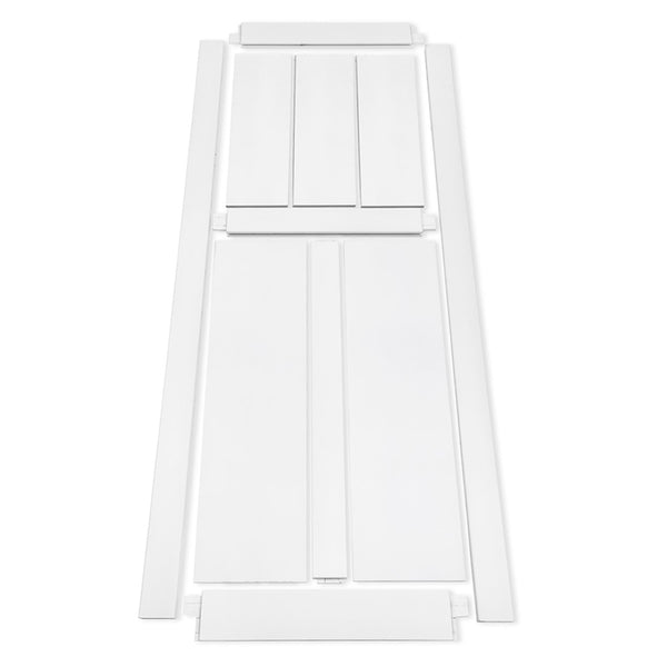English Elm Crazy Elf Triple Primed Barn Door Slab with Sliding Hardware Kit for Modern Interiors W936S00050