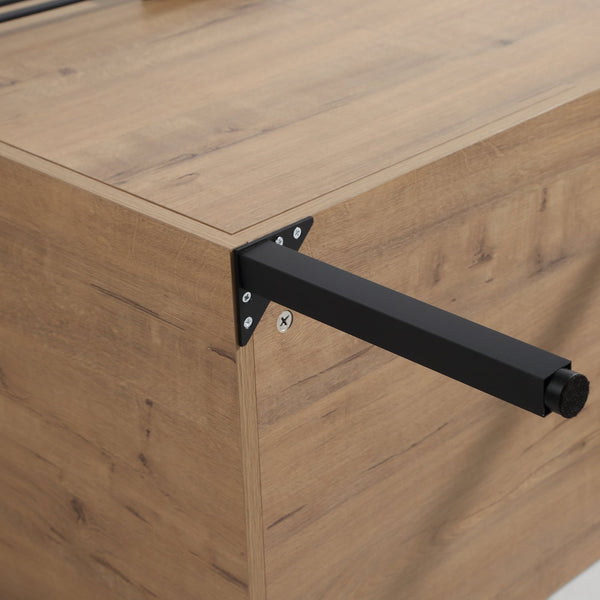 English Elm 24 Dual-Purpose 24" Bathroom Vanity Cabinet with Soft-Close Doors, Adjustable Shelf, Floor or Wall Mount W999104319