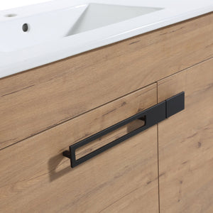 English Elm 30 Inch Bathroom Vanity With Sink – Transform Your Space With Modern, Versatile Design & Storage! W999S00077