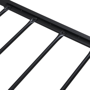 English Elm King Steel Platform Bed Wood Headboard Built-in Usb Outlet Under Storage Modern Frame W311119789