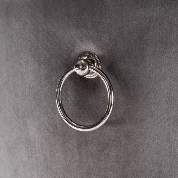 English Elm A&A Modern Nikki Collection Tufted Dining Chair with Solid Wood Frame, High-Rebound Cushion, Nailhead Trim Black+ Gray W114390196