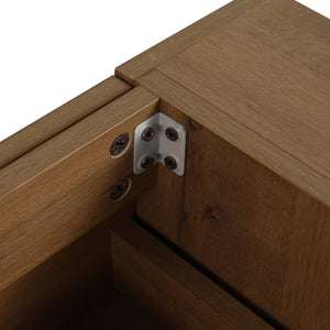 English Elm 30 Inch Bathroom Vanity With Resin Sink - Wall-Mounted, Soft-Closing Drawers, Modern Oak Finish W999S00080